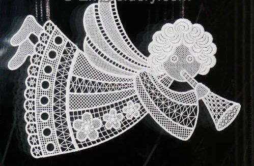 Рождественский ангел кружевоплетение