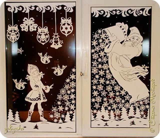 Сюжетные вырезки на окна