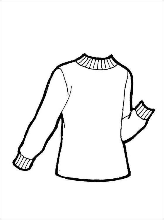 Раскраска кофта