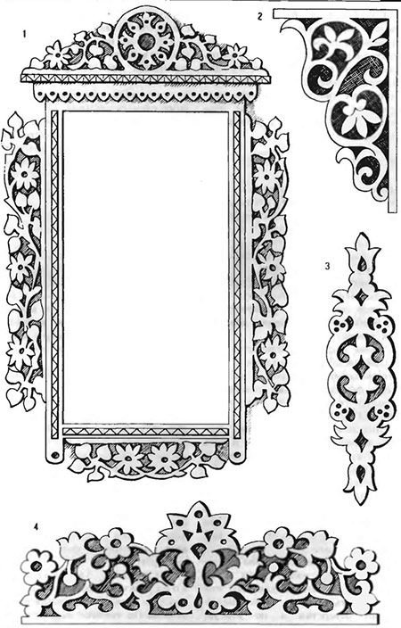 Прорезная резьба по дереву рисунки и эскизы