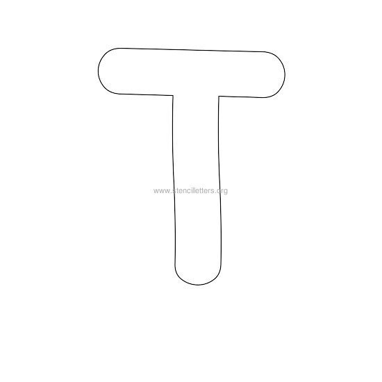 Буква т для печати