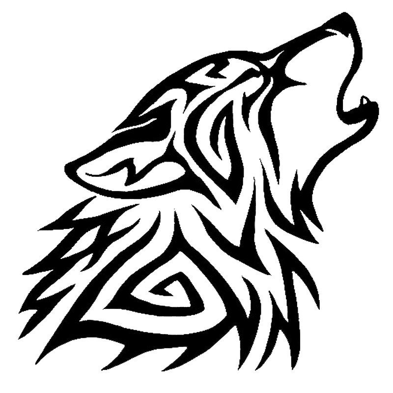 Стилизованное изображение волка