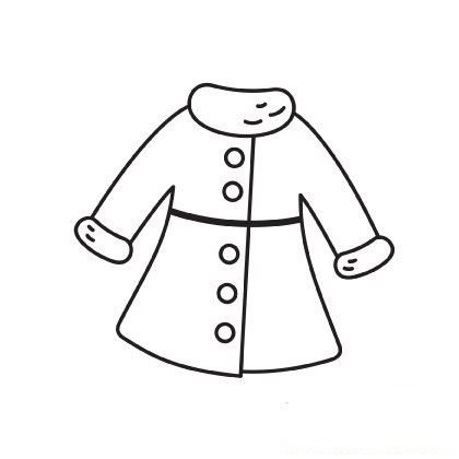 Зимняя одежда раскраска для детей
