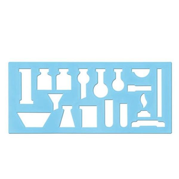 Линейка для химии трафарет