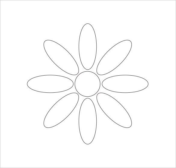 Ромашка трафарет