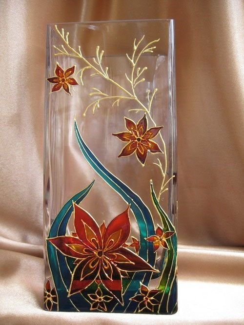 Роспись стекла витражными красками