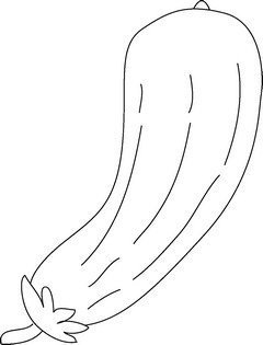 Кабачок раскраска для детей