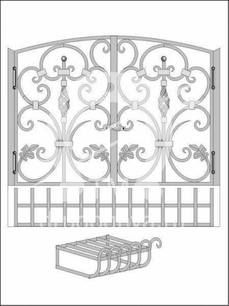 Решетка для камина трафарет