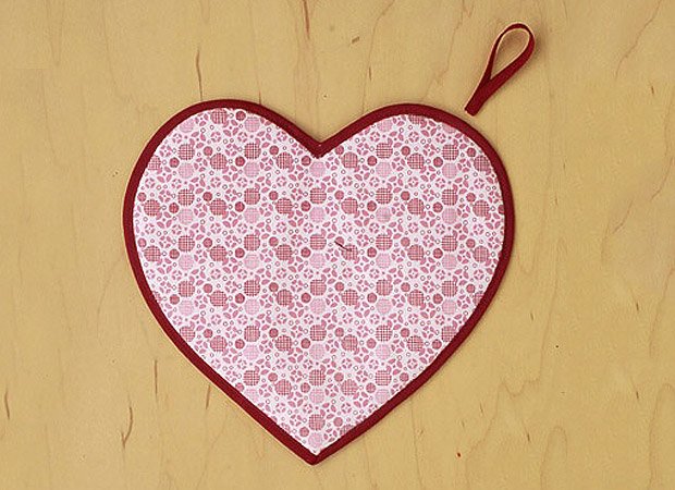 Прихватка в виде сердца
