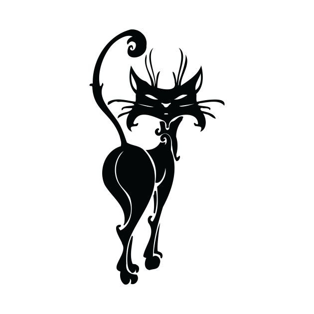 Силуэты животных с орнаментом