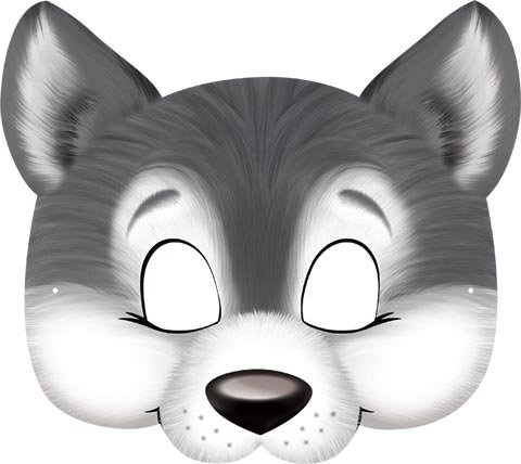 Маска волка для детей