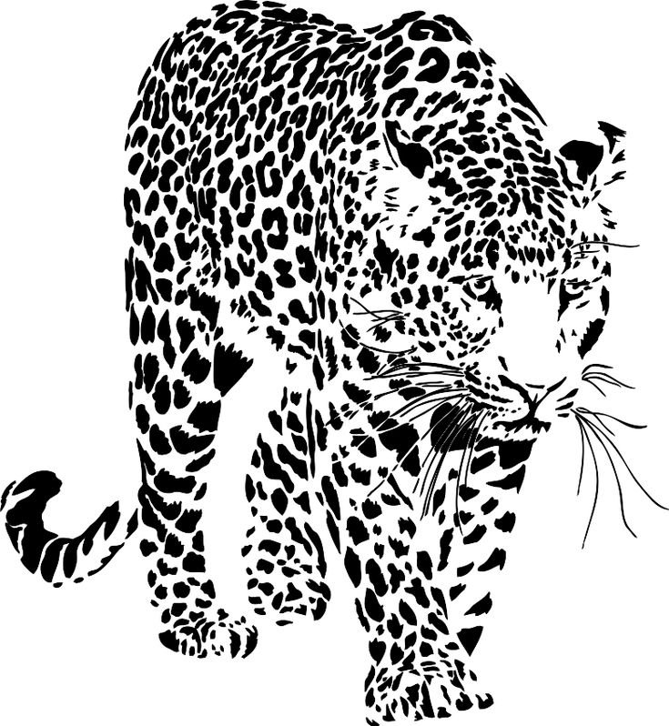 Трафаретное изображение животных