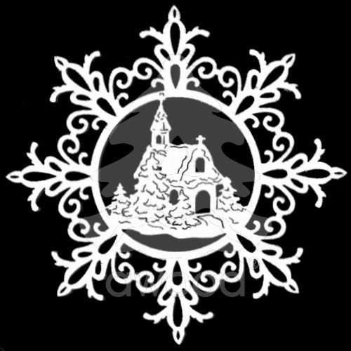 Ажурное новогоднее окно