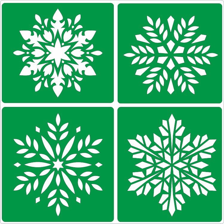 Снежинки на окна