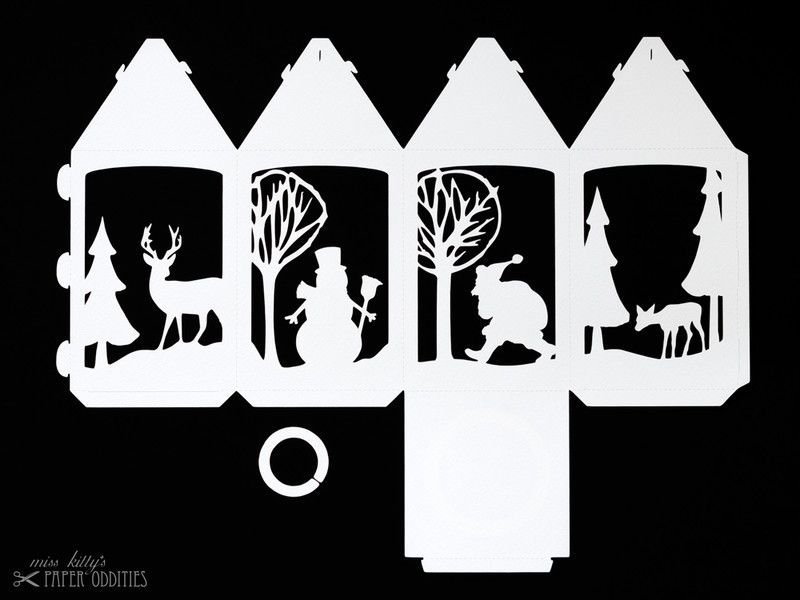 Резные фонарики из бумаги