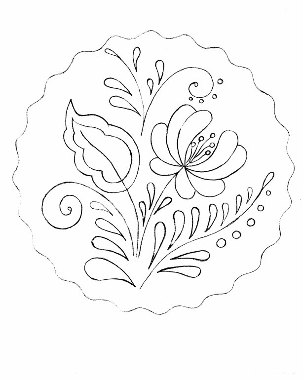 Тарелка Гжель раскраска