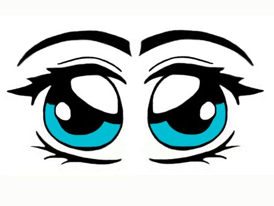Глаза трафарет