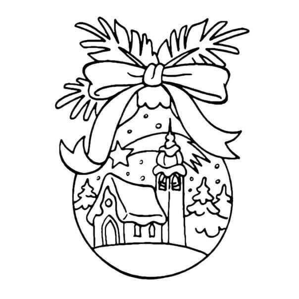 Раскраска новогодние игрушки