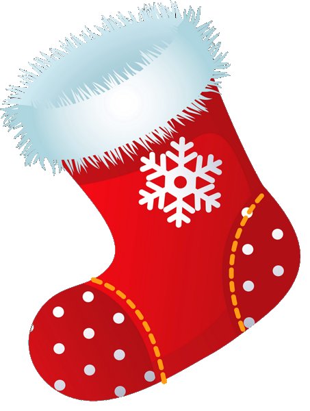 Рисование новогодний носочек