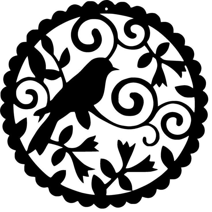 Трафарет птицы