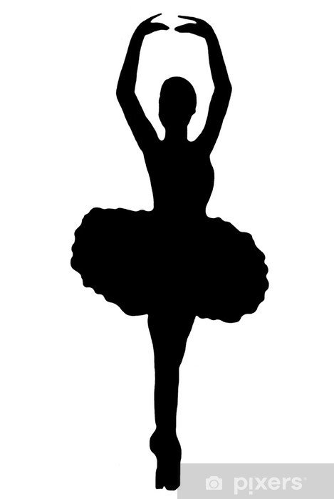 Силуэт балерины для вырезания