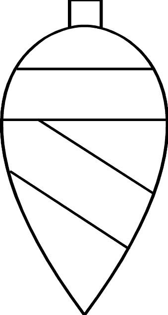 Елочные игрушки раскраска