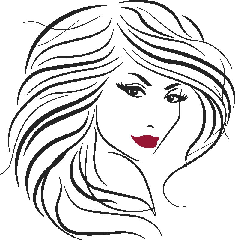 Лицо на прозрачном фоне