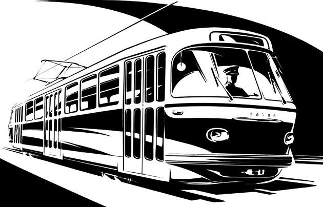 Трамвай вектор