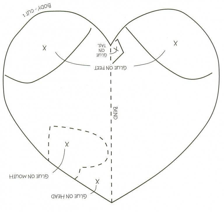 Сердце выкройка