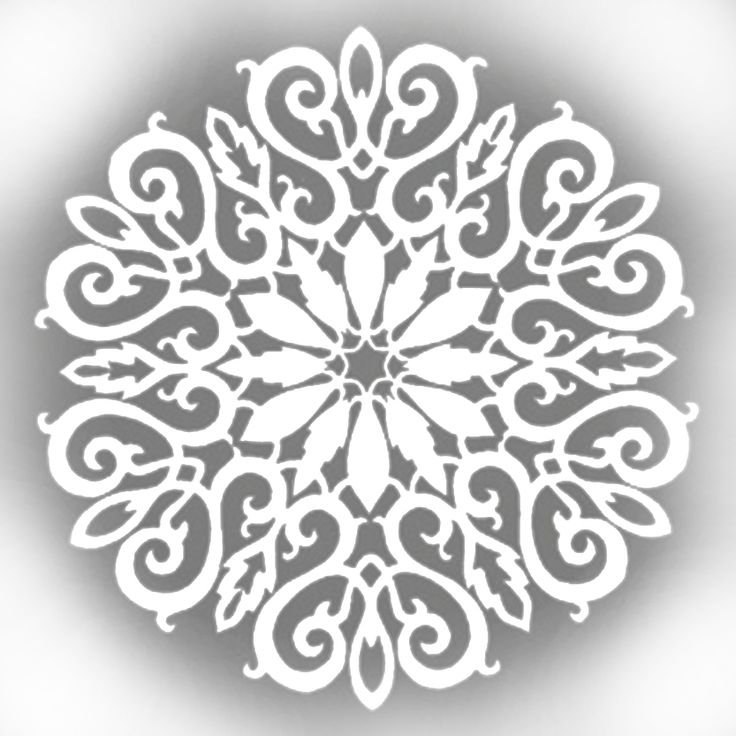 Ажурные снежинки для вырезания