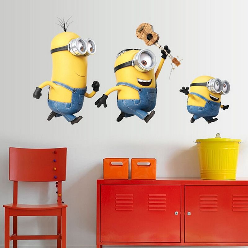 Наклейка на стену Миньоны