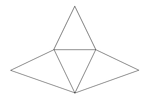 Правильная треугольная пирамида развертка