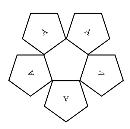 Фигура из пятиугольников