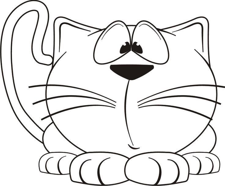 Раскраска. Котики