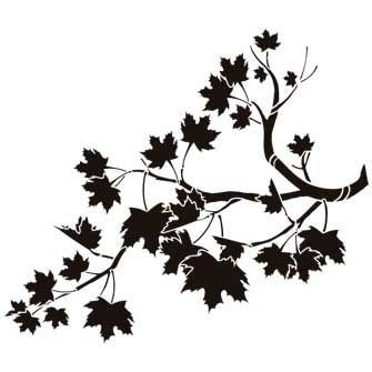 Веточка силуэт