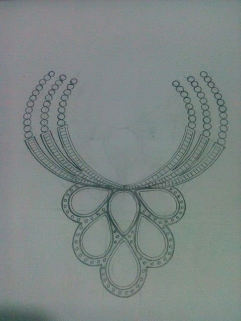 Эскизы украшений из бисера