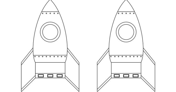 Ракета раскраска