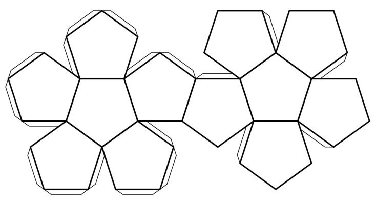 Развертка правильного додекаэдра