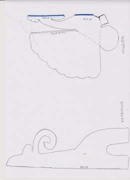 Дымковский индюк конструирование из бумаги