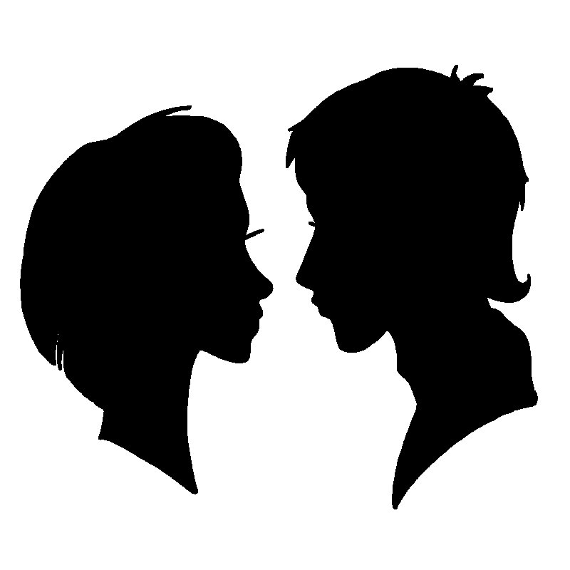 Мужской и женский профиль