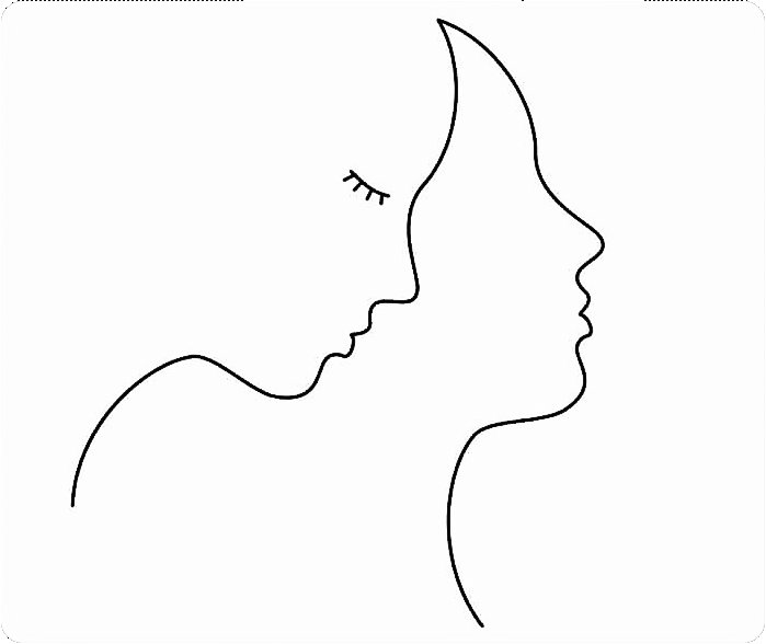 Силуэт лица