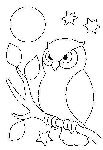 Шаблон птицы для аппликации