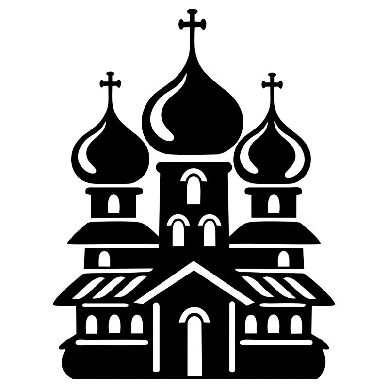 Силуэты храмов