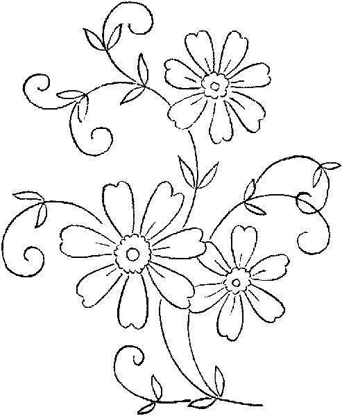 Узоры цветов для вышивки