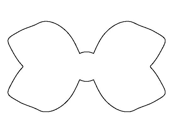 Бантик трафарет для вырезания