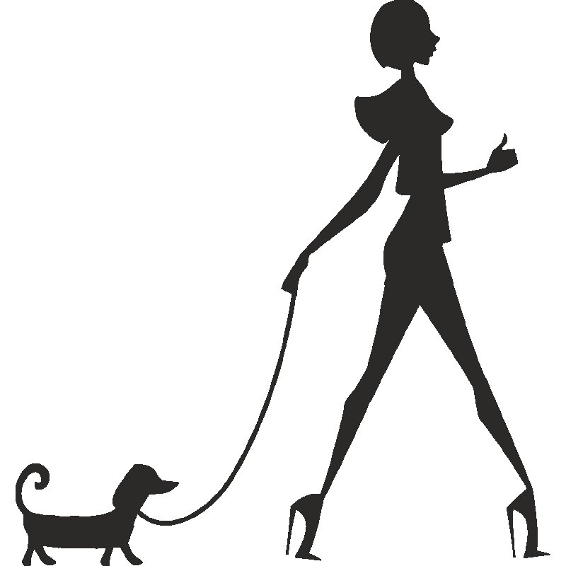 Дама с собачкой силуэт