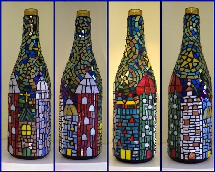 Расписанная бутылка