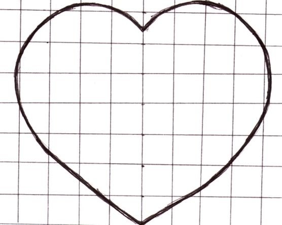 Выкройка сердечка