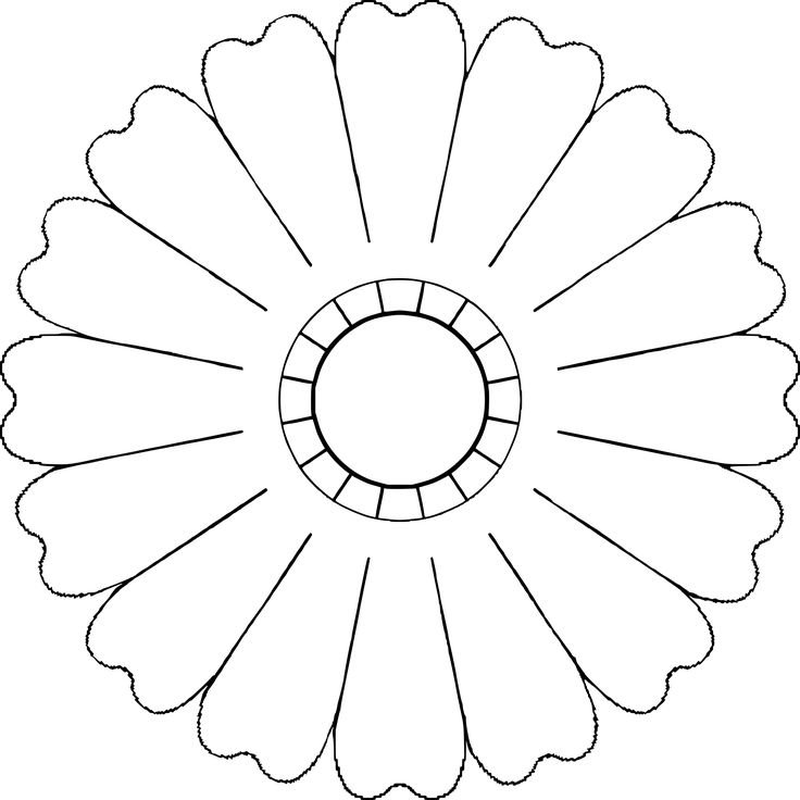 Шаблоны цветов для печати