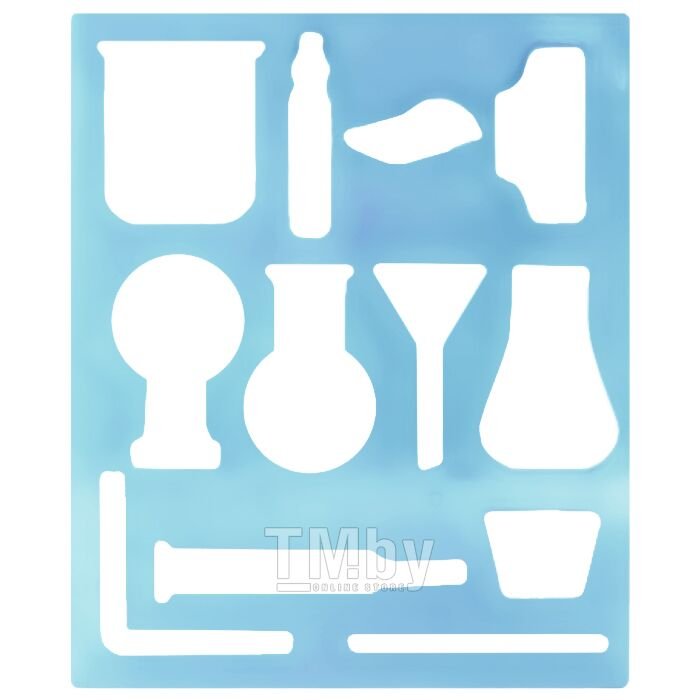 Очки химика трафарет